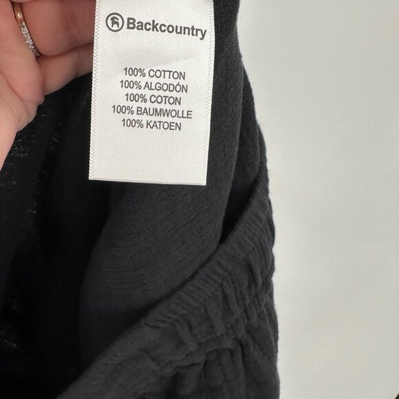Backcountry Women's Cotton Gauze Pant in Black size S - Picture 9 of 11